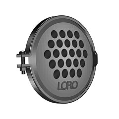 LORO-X 55884.100X LORO cleaning cover round with high performance safety rim grey complete with clamp and rolling ring DN 100