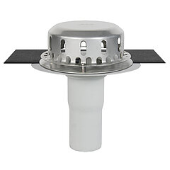 LORO-X 17110.100A LORO roof outlet aluminium one-piece without insulation vertical DN 100