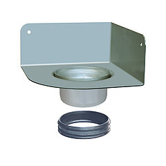 LORO-X 20450.070X add-on element with corner flange 70 mm long Series V-AK DN 70