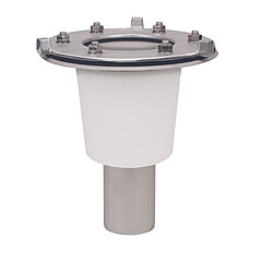 LORO-X 21909.100X LORO-DRAINLET basic unit made of stainless steel with clamping flange for vertical traffic areas with heat insulation DN 100