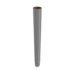 LORO-X 01202.080X pipe with Red.-plug connection 1000 mm DN 80