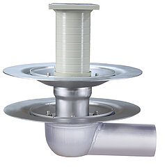 LORO-X 19255.070X LORO-VERSAL single drain 3° two-piece without insulation made of stainless steel DN 70