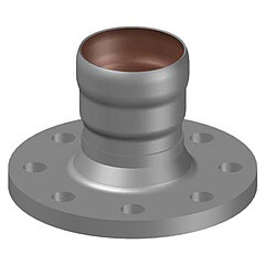 LORO-X 82511.080X transition piece with socket and flange DN 80