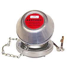 LORO-X 18355.000X LORO-Pellet grounding lid with fixed coupling including plug-in lock and chain