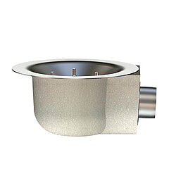 LORO-X 19006.070X LORO-VERSAL drain pan with thermal insulation K 3° series in stainless steel DN 70