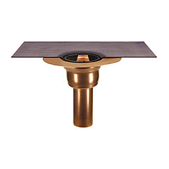 LORO-X 16225.070N LORO-Balcony drain basic unit copper without insulation DN 70