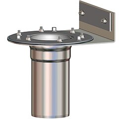 LORO-X 21824.125X LORO-pipe penetration with backsplash one-piece without insulation vertical with clamping flange for plastic DN 125