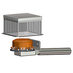 LORO-X 13635.070X LORO-Attika emergency drain for inverted roof with clamping flange for PVC with inspection shaft DN 70