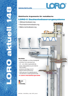 Series 148 Advantages metallic roof drains