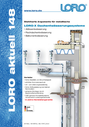 Series 148 Advantages metallic roof drains
