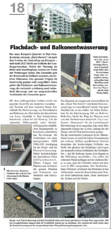Flachdach- und Balkonentwässerung Serie G+F