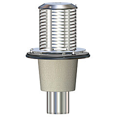 LORO-X 21124.100X LORO-DRAINLET drain for inverted roofs with clamping flange screen unit 210 mm DN 100
