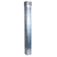 LORO-X 55680.080X LORO-Rainwater downpipe square incl. socket 1000 mm long DN 80