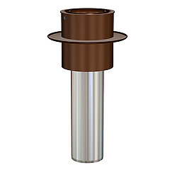 LORO-X 19481.070X Flat roof duct for WU concrete with thermal insulation and barrier flange 600 mm DN 70