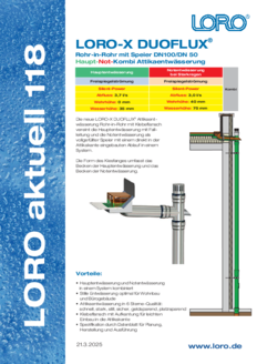 Series 118 LORO-X DUOFLUX pipe in pipe