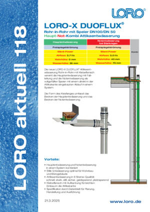 Series 118 LORO-X DUOFLUX pipe in pipe