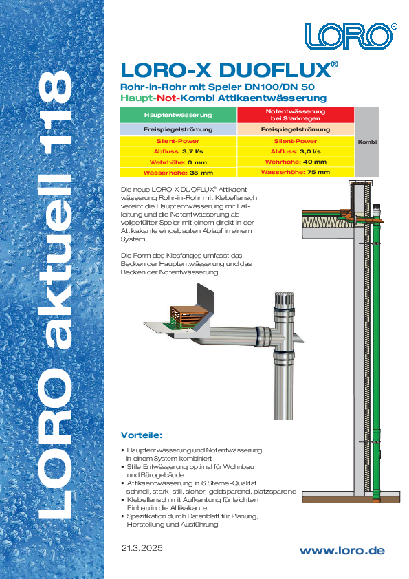 LORO-X Serie 43 Modell DUOFLUX rör-i-rör