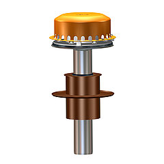 LORO-X 19521.070X Flat Roof Emergency Dewatering Pressure Discharge for Waterproof Concrete DN 70