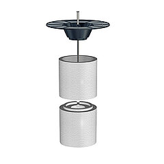 LORO-X 21401.050X thermal insulation DN 50 with formwork mushroom and screw for series V