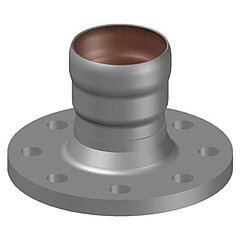 LORO-X 82511.070X transition piece with socket and flange DN 70