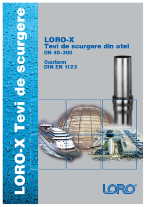 LORO-Prospekt: LORO-X Stahlabflußrohr