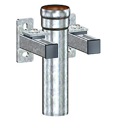 LORO-X 82652.080X downpipe support with fixing bracket and sound insulation DN 80