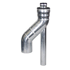 LORO-X 05048.DB0X LORO outlet part for DJ main/emergency combination DN 100/50