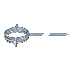 LORO-X 09918.100X pipe clip with knock-in pin 200 mm DN 100