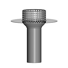 LORO-X 01313.100X round roof outlet with gravel trap