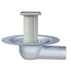 LORO-X 19205.070X LORO-VERSAL single drain 3° one-piece without insulation stainless steel DN 70