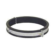 LORO-X 00976.300X pipe clip with connection thread M12 with sound insulation DN 300