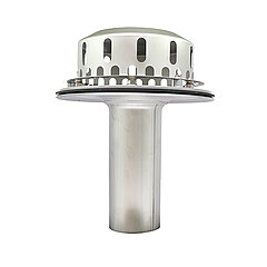 LORO-X 21511.050X LORO-DRAINLET Drain stainless steel clamping flange vertical one-piece without insulation DN 50