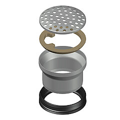 LORO-X 21411.070X assembly set without flange without height adjustment for end drain series V-OF DN 70