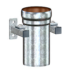 LORO-X 82652.150X downpipe support with fixing bracket and sound insulation DN 150