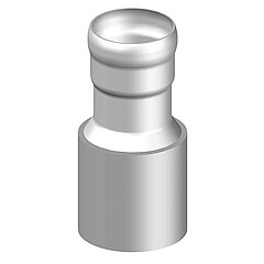 LORO-X 08220.070C LORO-XC transition piece with socket and welding rim form E1 DN 70