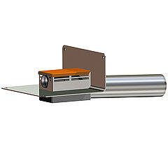LORO-X 13472.100X cascade drainage series 43 pipe in pipe emergency drainage free-flowing with adhesive flange for liquid plastic DN 100/50