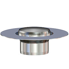 LORO-X 21214.070X stainless steel add-on element with adhesive flange for two-part designDN 70 SERIE V