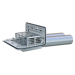 LORO-X 13543.100X DUOFLUX Attika direct drain with double pipe and clamping flange for PVC