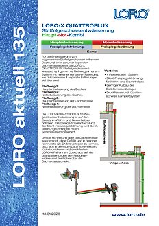 LORO Aktuell 135: LORO-X Reference project set-back storey – Cover page (PDF)