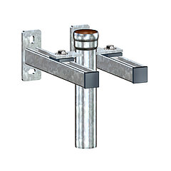 LORO-X 82653.050X downpipe support with fixing bracket and sound insulation DN 50