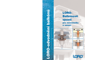 LORO-X Prospekt: LORO-X Balkonentwässerung