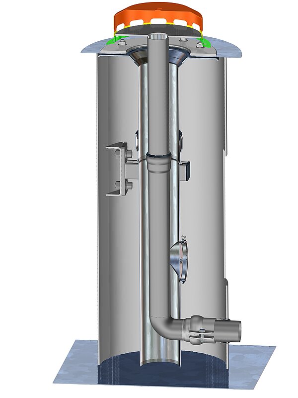 LORO-X Main-Emergency-Combination vertical for column drainage