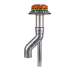 LORO-X 21527.100X LORO-DRAINJET main emergency combination vertical Main drain DN 100 with outlet pot Emergency drain DN 50