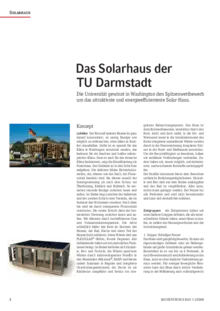 2008 Das Solarhaus der TU Darmstadt