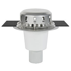 LORO-X 17141.100A LORO roof outlet aluminium one-piece with insulation vertical DN 100