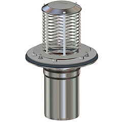 LORO-X 21530.150X LORO roof outlet stainless steel clamping flange vertical one-piece DN 150