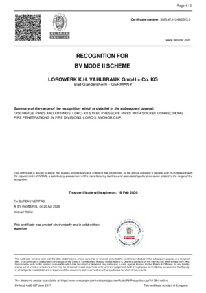 Recognition for BV Mode II Scheme