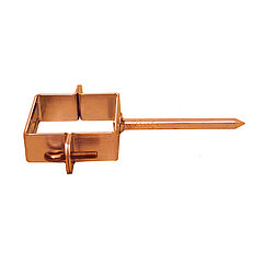 LORO-X 00992.100N LORO-N Pipe clamp square with knock-in pin 150 mm made of copper DN 100