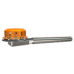 LORO-X 01343.070X emergency drain Entry depth 55 mm without backsplash Weir height 35 mm Flush-mounted clamping flange DN 70