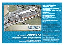 LOROWERK: Das Unternehmen auf einen Blick 19.09.2008 – Titelseite (PDF)
